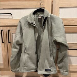 REI Polartec Ribbed Sage/Olive Green Zip-Up Jacket ❤️